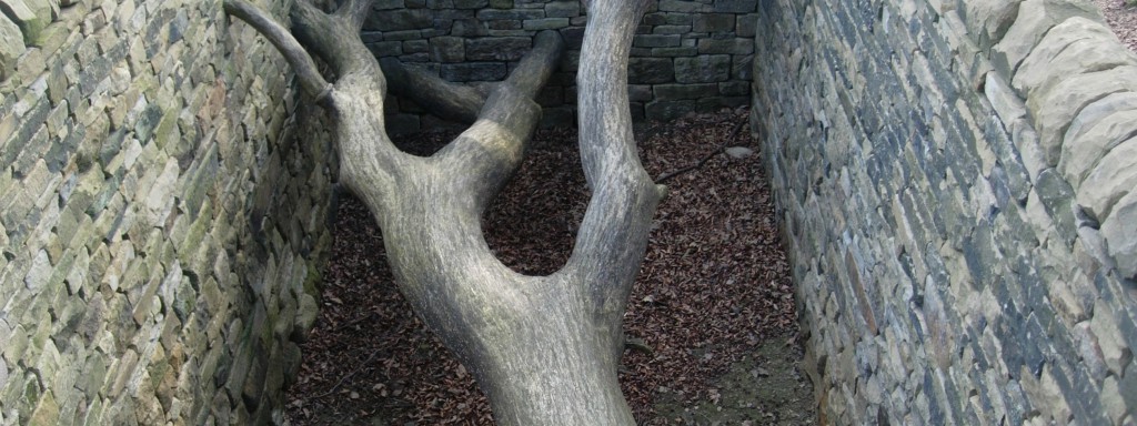 “Hanging trees”. Andy Goldsworthy. 2007. Yorkshire Sculpture Park